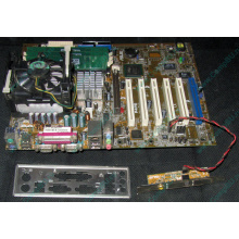 Материнская плата Asus P4PE (FireWire) с процессором Intel Pentium-4 2.4GHz s.478 и памятью 768Mb DDR1 Б/У (Можайск)